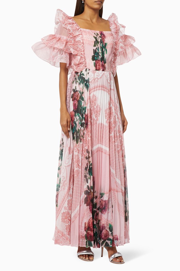

Floriane-E Floral Kaftan, Pink