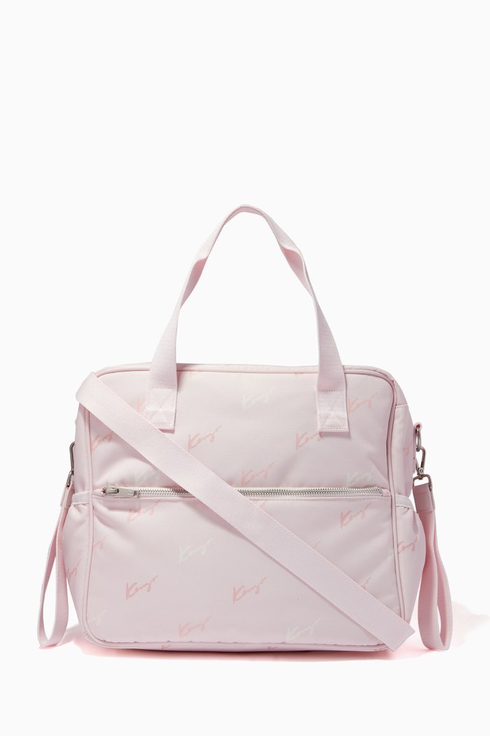 

Diaper Bag & Mat in Recycled Canvas, Pink