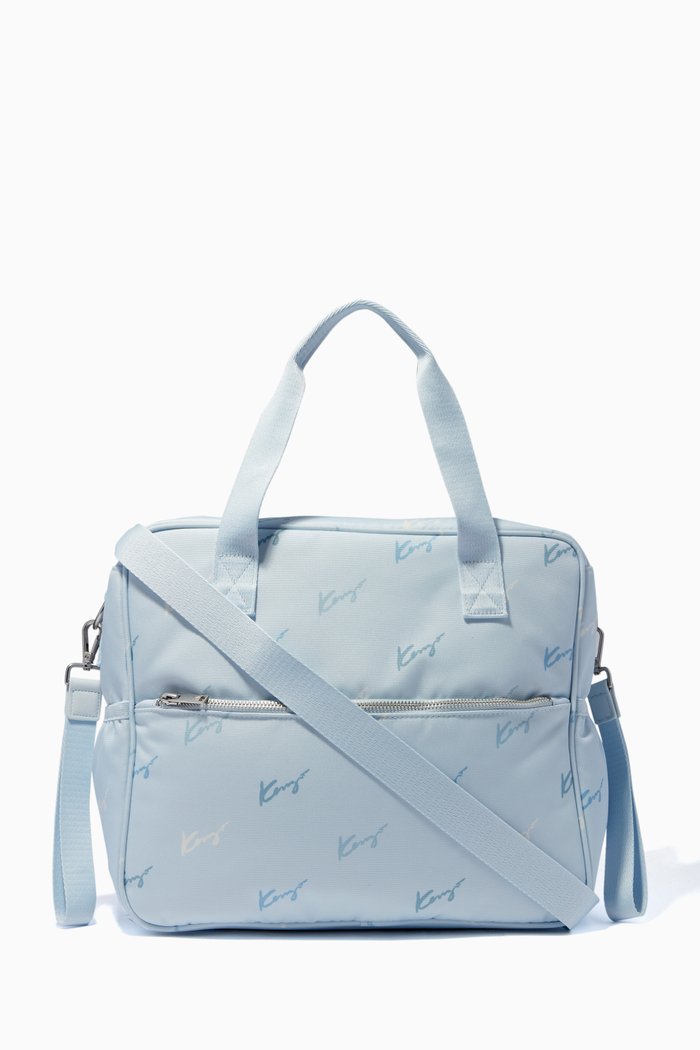 

Diaper Bag & Mat in Recycled Canvas, Blue