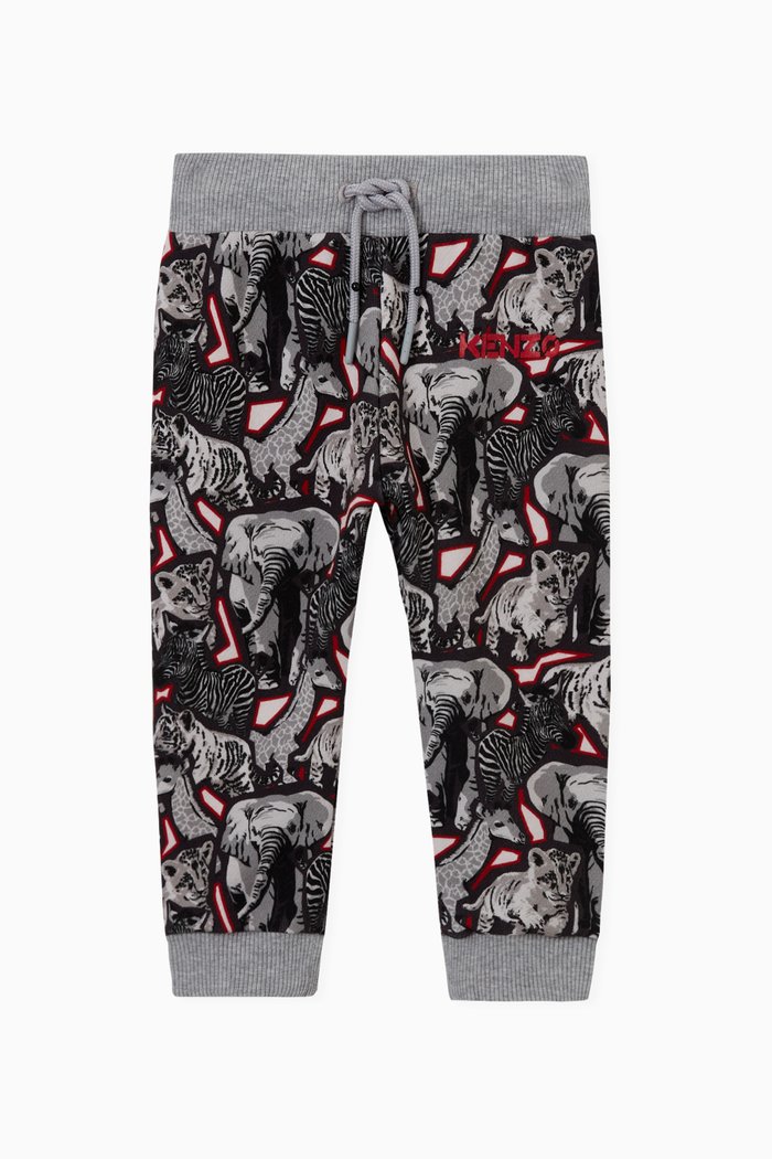 

Elephant & Cubs Logo Sweatpants in Brushed Fleece, Multicolour