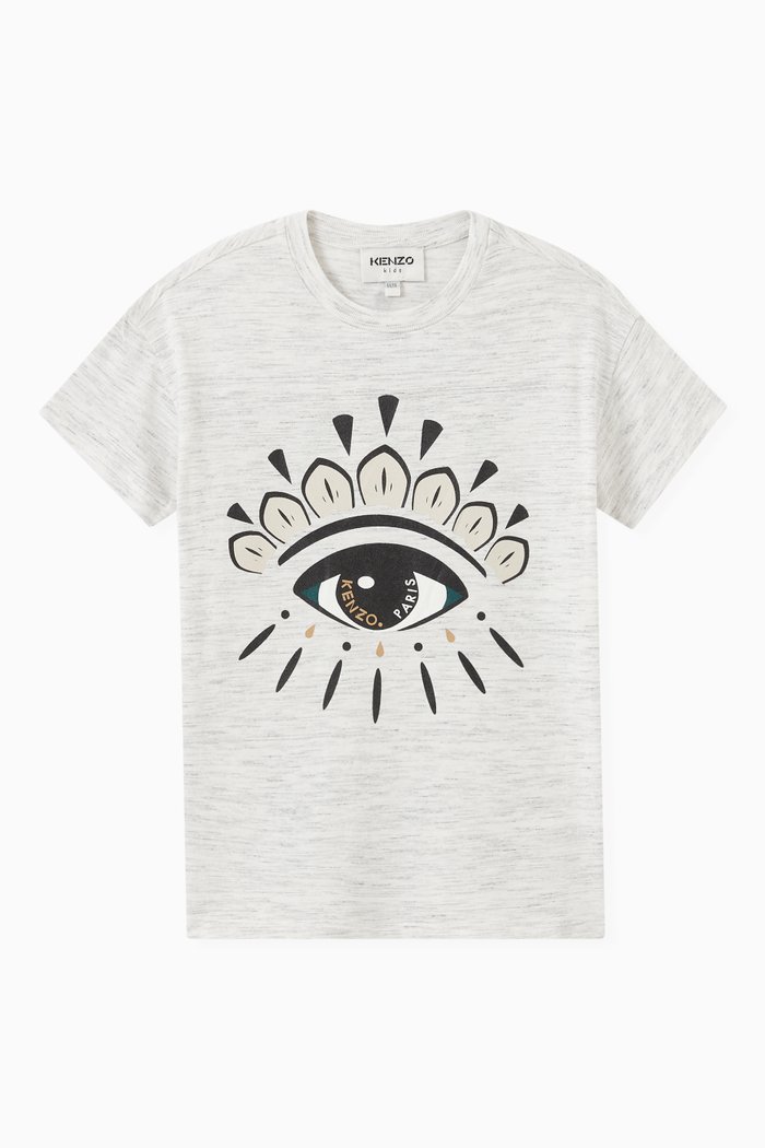 

Eye Print T-shirt in Jersey, Neutral