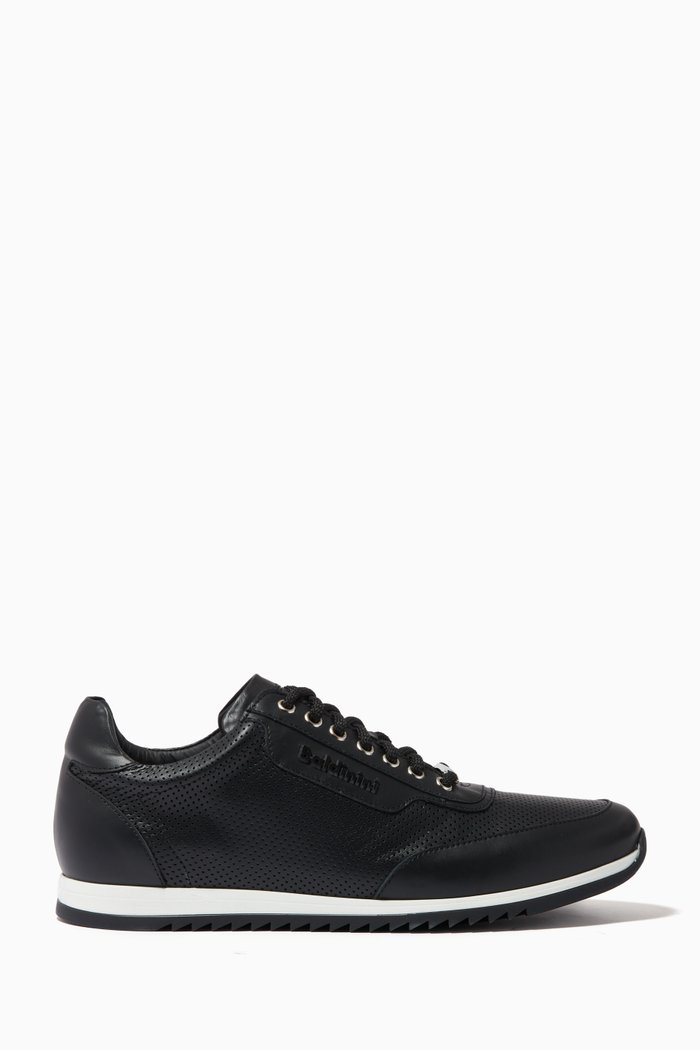 

Sneakers in Stamped Calfskin, Black
