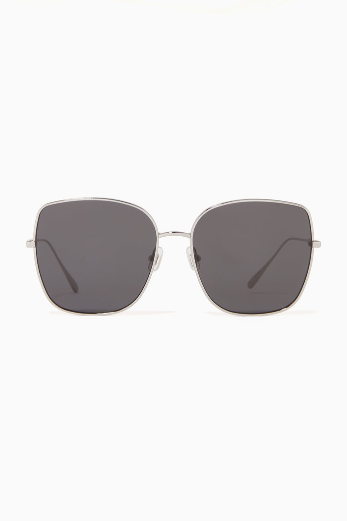 

Bling-01 Square Sunglasses in Metal, Black