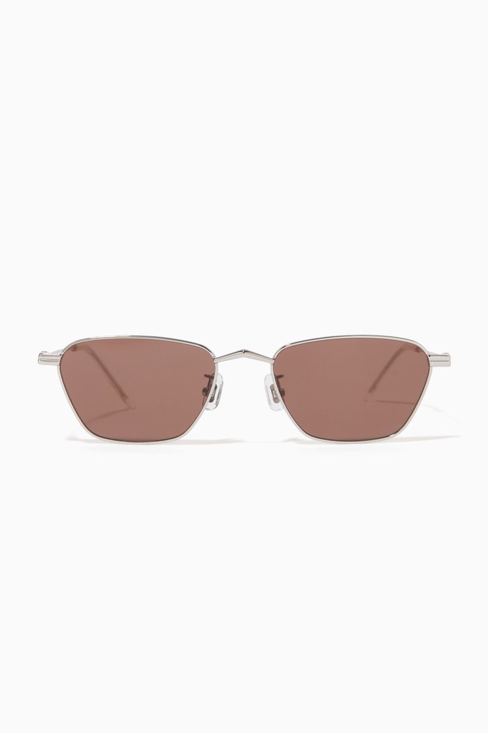 

Chromesoda 02 Sunglasses in Metal, Brown