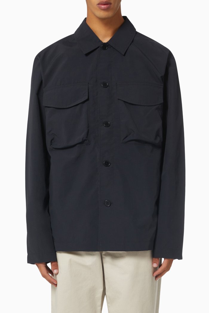 

Fabian Overshirt in Tech Fabric, Black