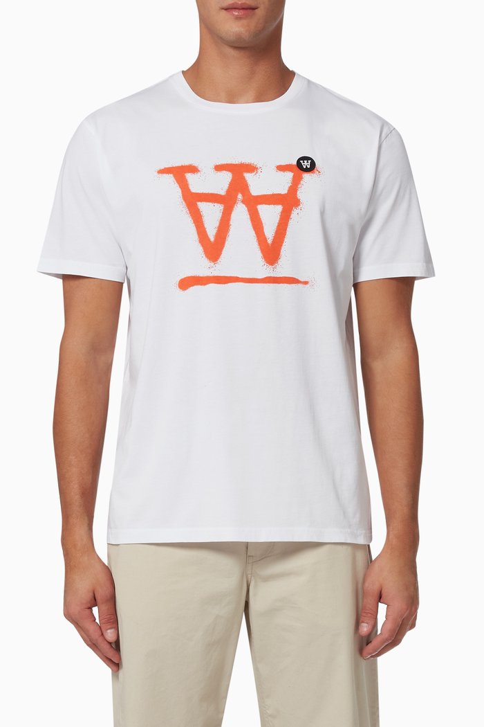 

Ace Graphic Logo T-shirt in Organic Cotton Jersey, White