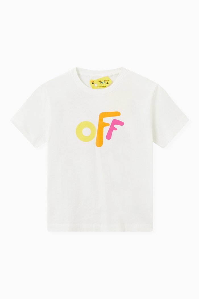 

Rounded Logo T-shirt in Cotton Jersey, White