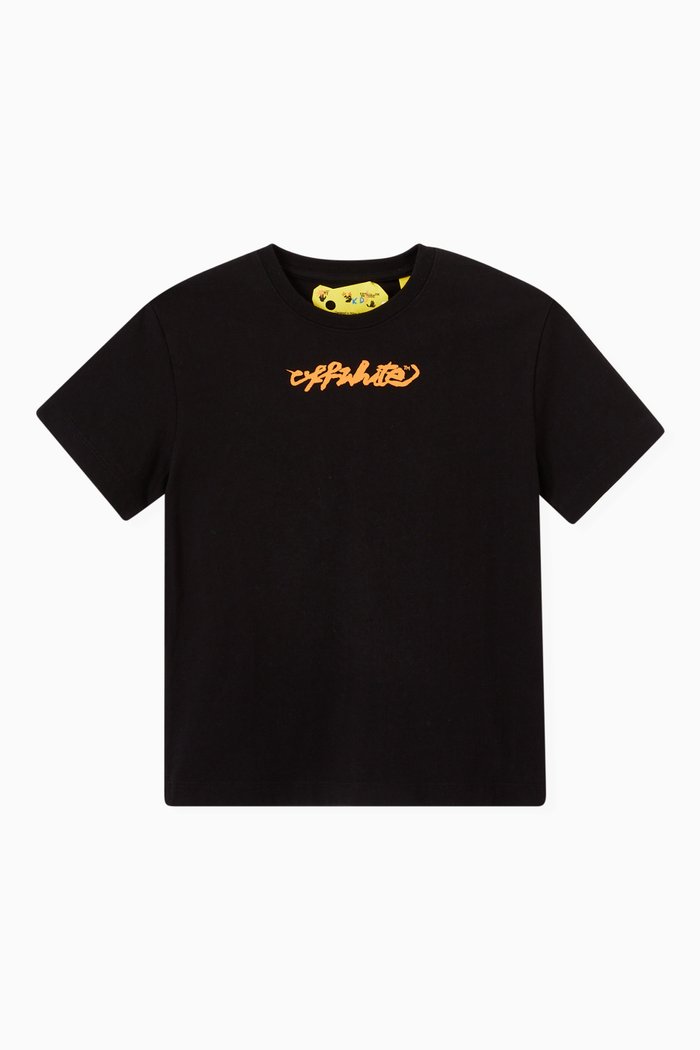 

Script Logo T-shirt in Cotton Jersey, Black
