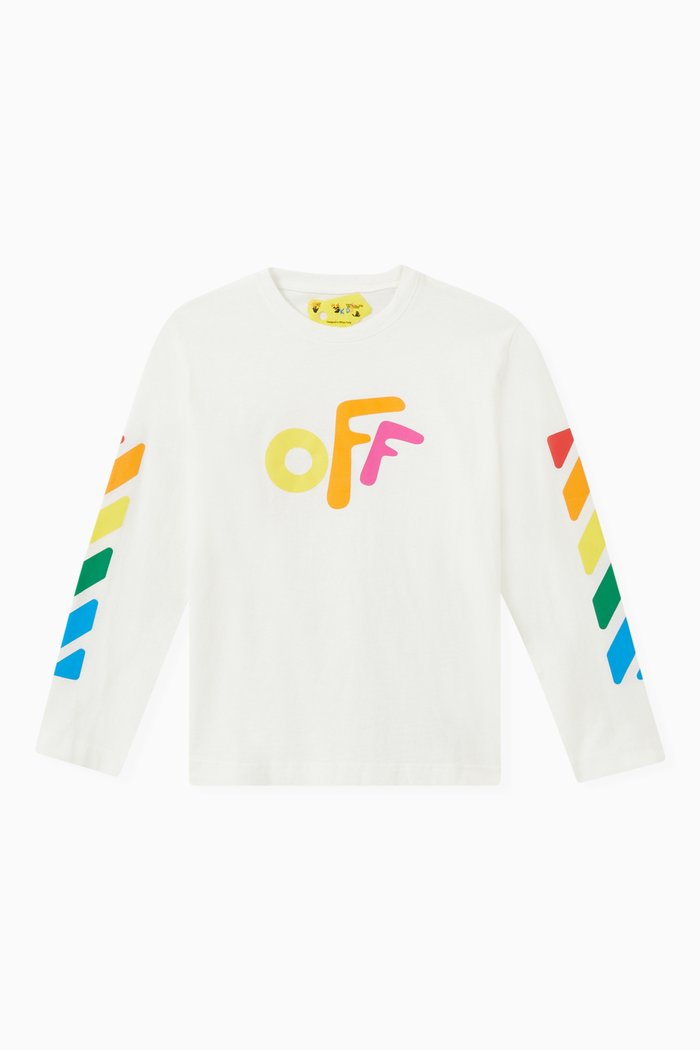 

Rounded Logo T-shirt in Cotton Jersey, White