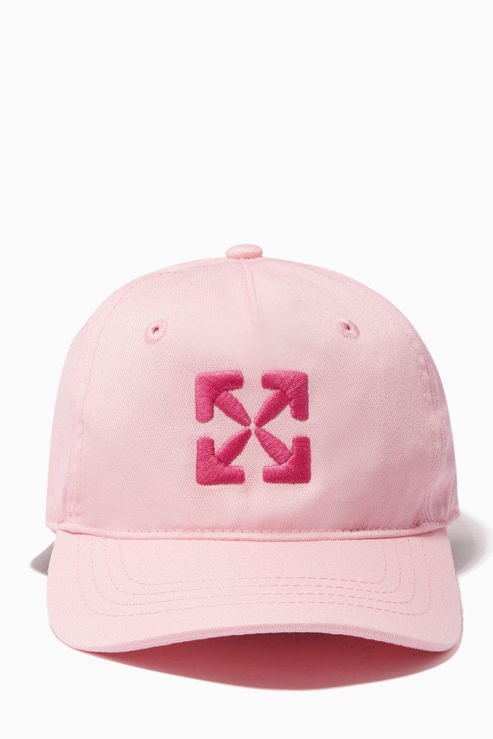 

Arrows Baseball Cap in Cotton, Pink