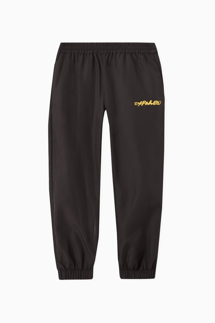 

Script Logo Pants in Technical Fabric, Black
