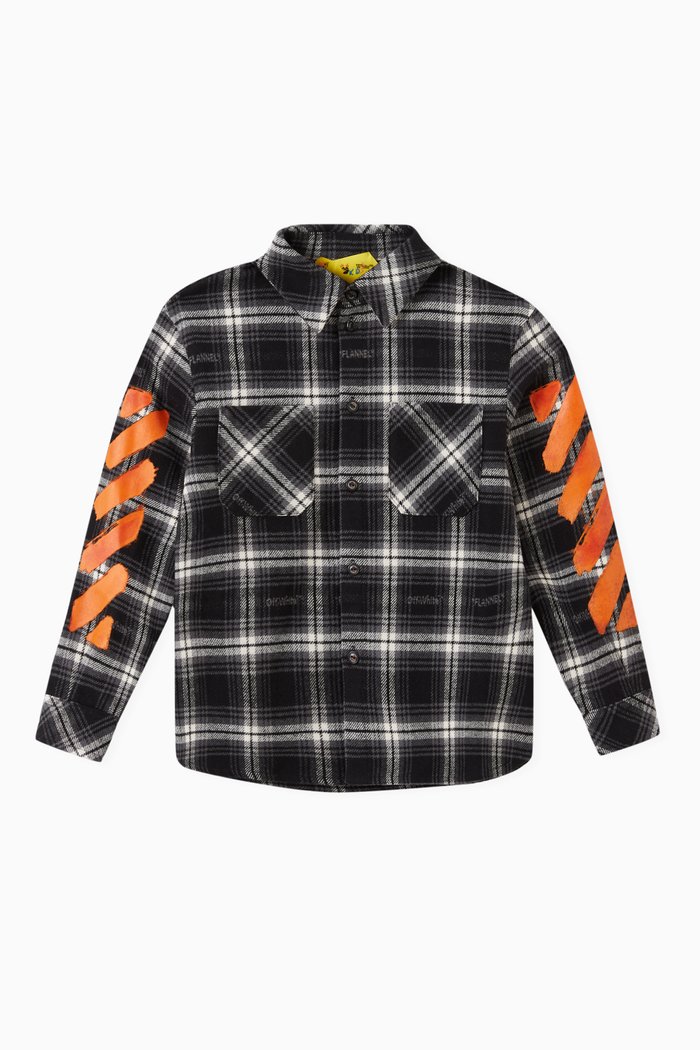 

Check Logo Shirt in Cotton Blend, Multicolour