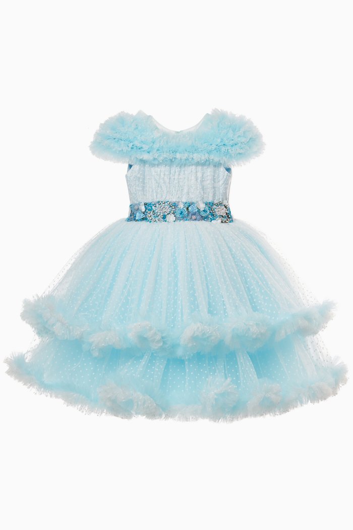 

Conure Dress in Tulle, Blue