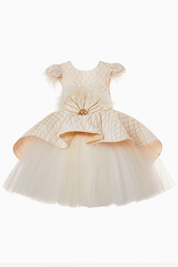 

Columbine Dress in Tulle, White