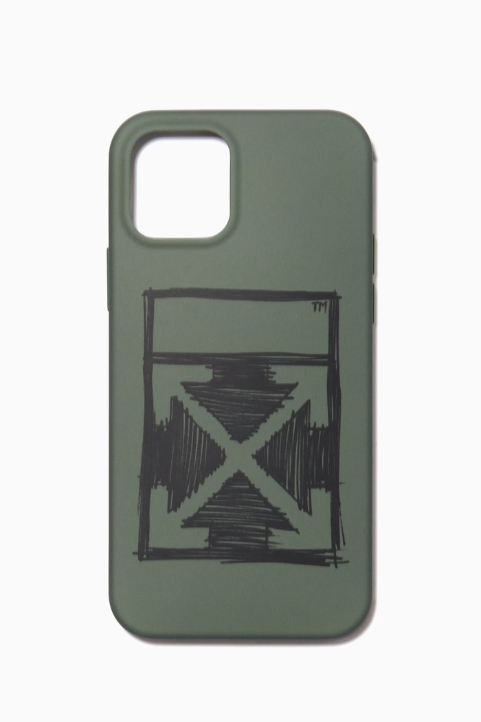 

Negative Arrows iPhone 12 Pro Case in PVC, Green