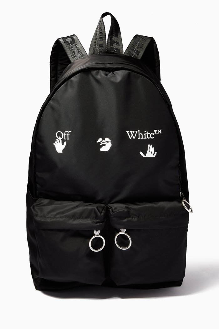 

Logo Backpack in Nylon, Black