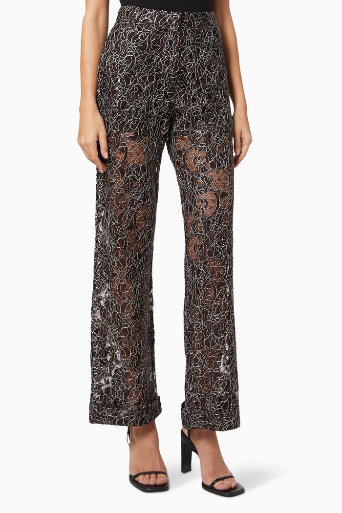 

Alexia Pants in Lace, Brown