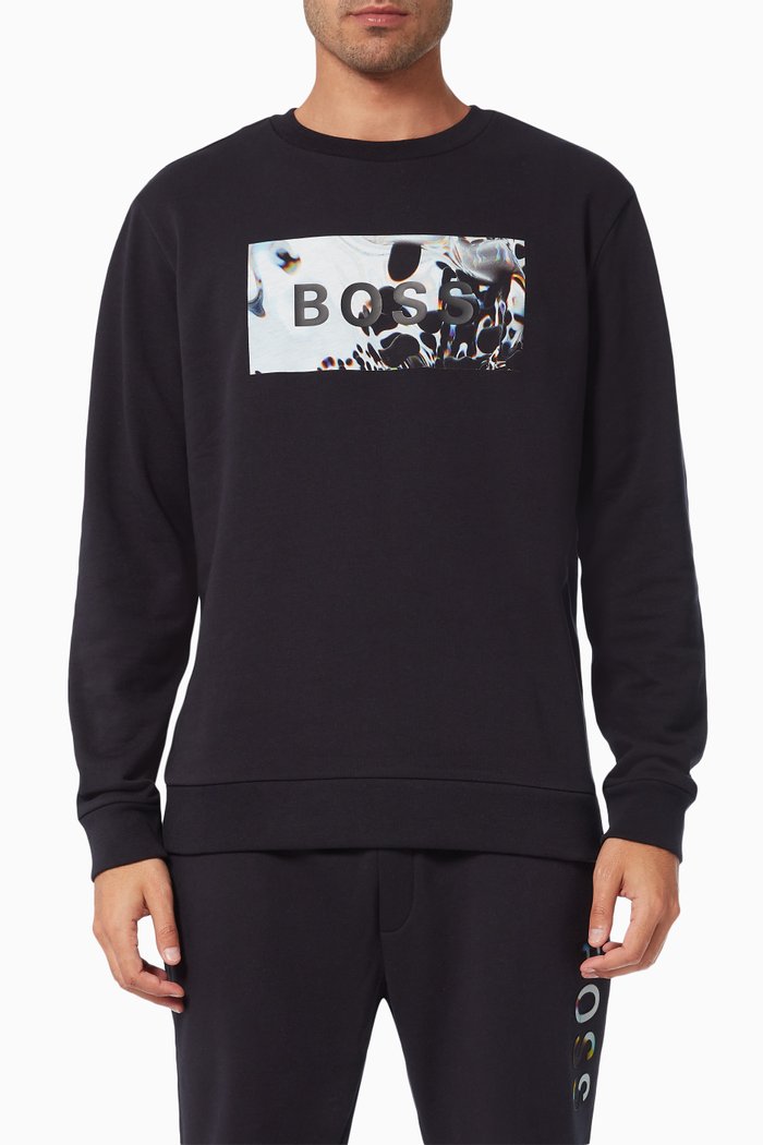 

Boss Digitize Sweatshirt in Jersey, Black