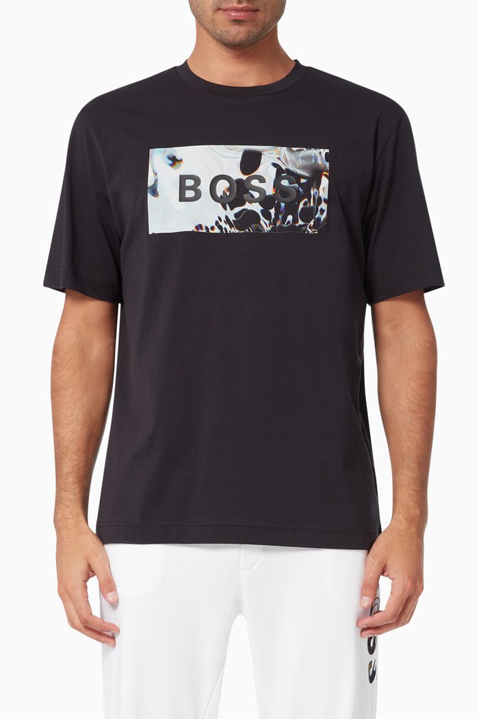 

Boss Digitize T-shirt in Jersey, Black