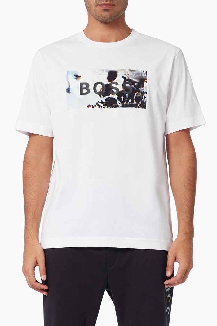 

Boss Digitize T-shirt in Jersey, White