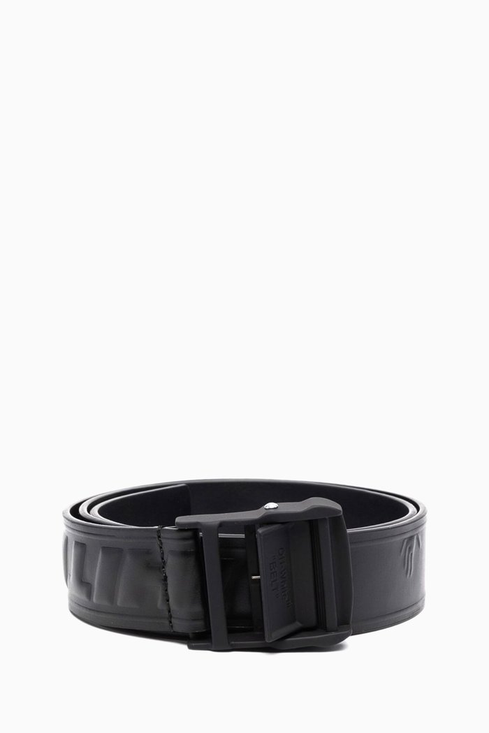 

Logo Hybrid Industrial Belt in Leather, Black