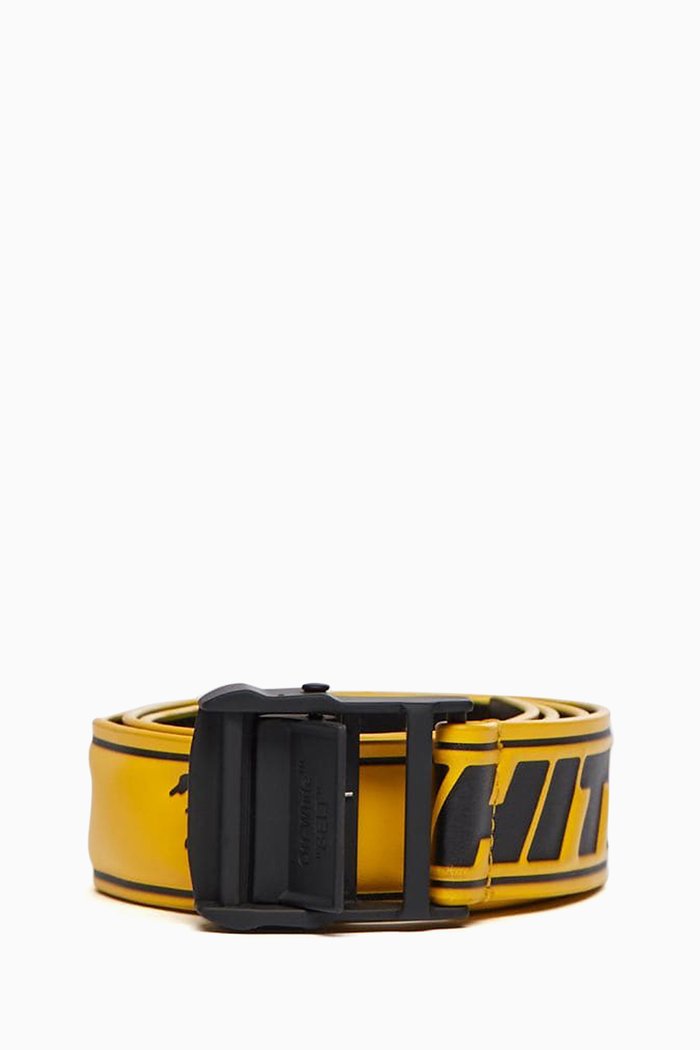 

Logo Hybrid Industrial Belt in Leather, Yellow