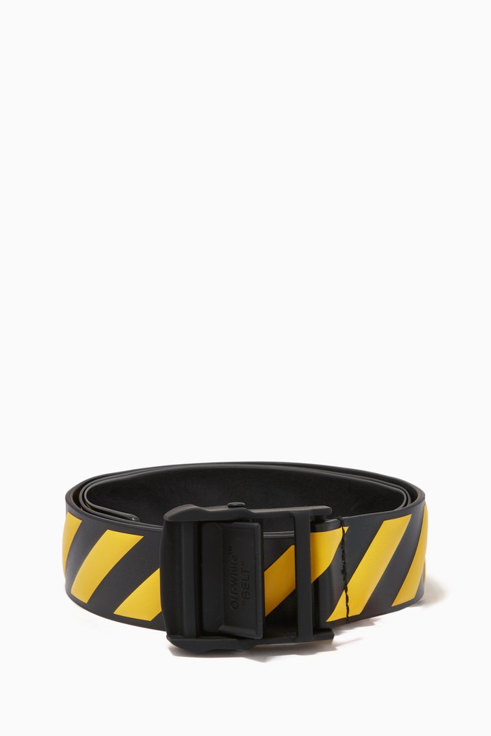 

Diagonal Hybrid Industrial Belt in Leather, Yellow