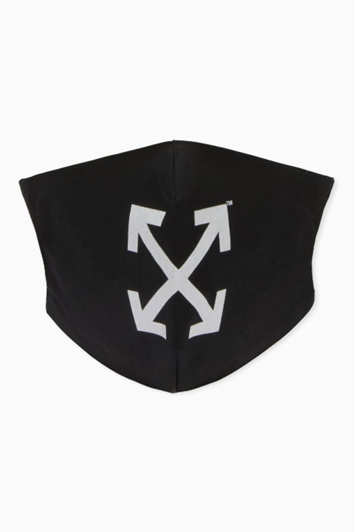 

Arrows Face Mask in Cotton, Black