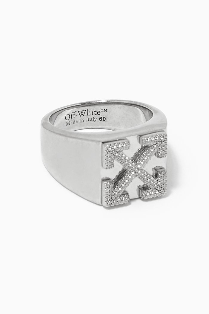 

Textured Arrows Ring in Brass, Multicolour