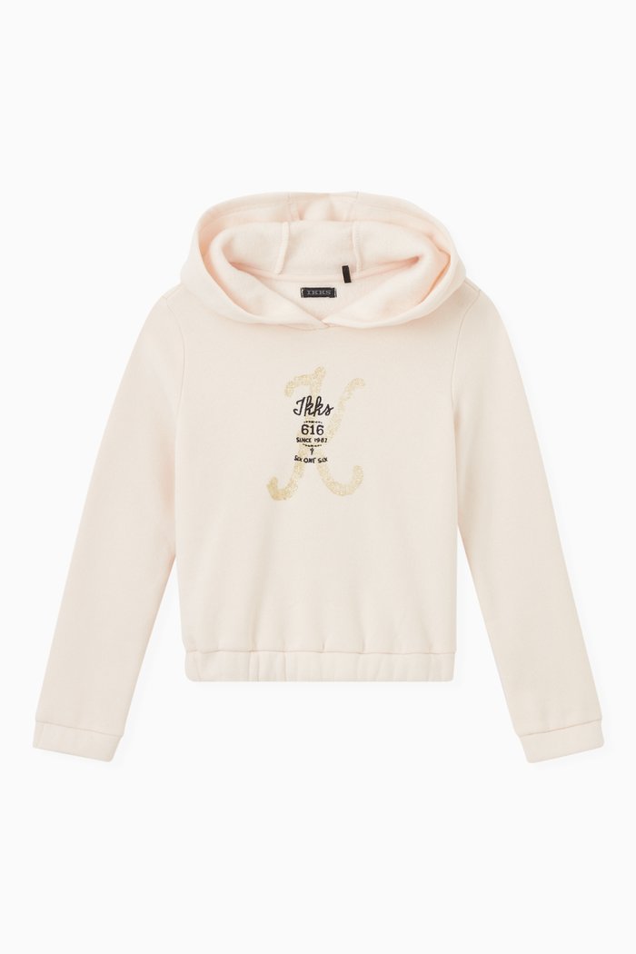 

Slogan Sweatshirt in Cotton, Pink