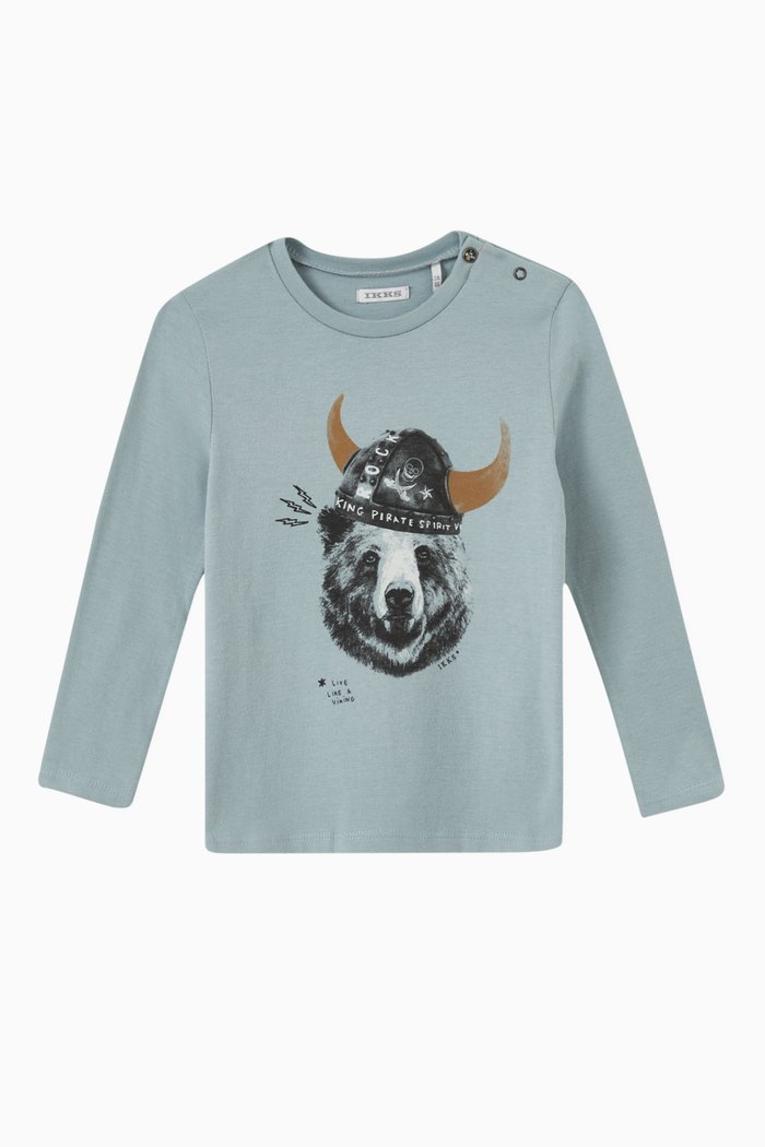

Bulldog T-shirt in Jersey, Blue