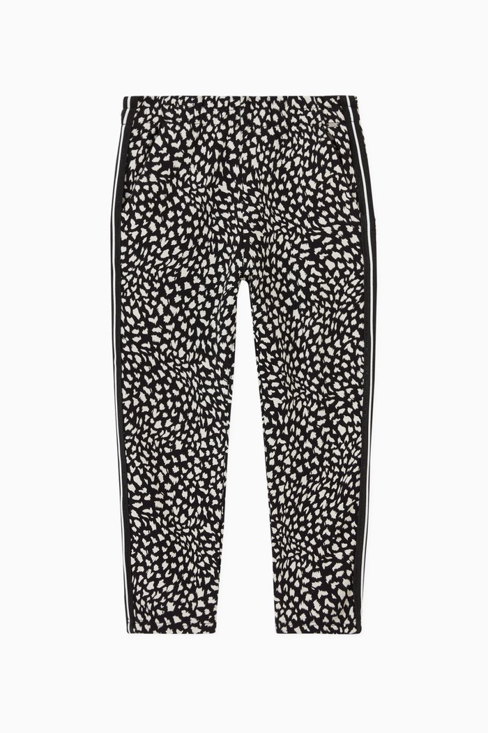 

Tachist Print Sweatpants in Organic Cotton, Black