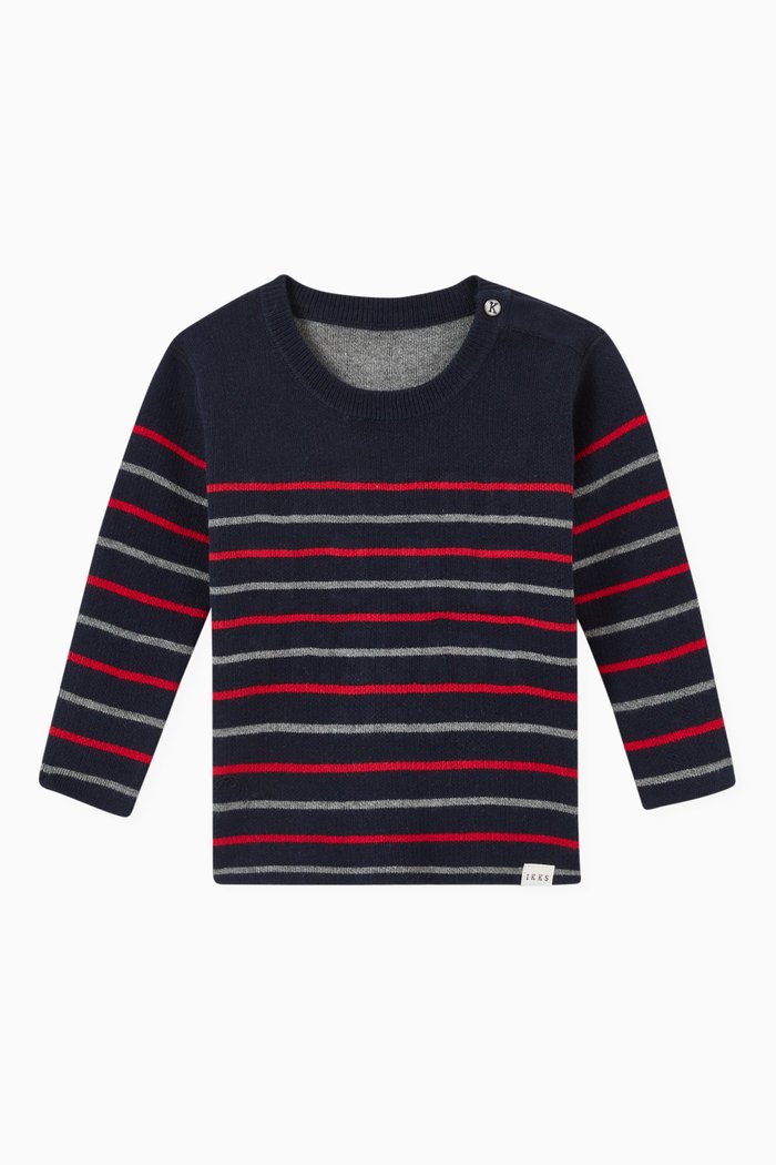

Reversible Stripes Sweater, Blue