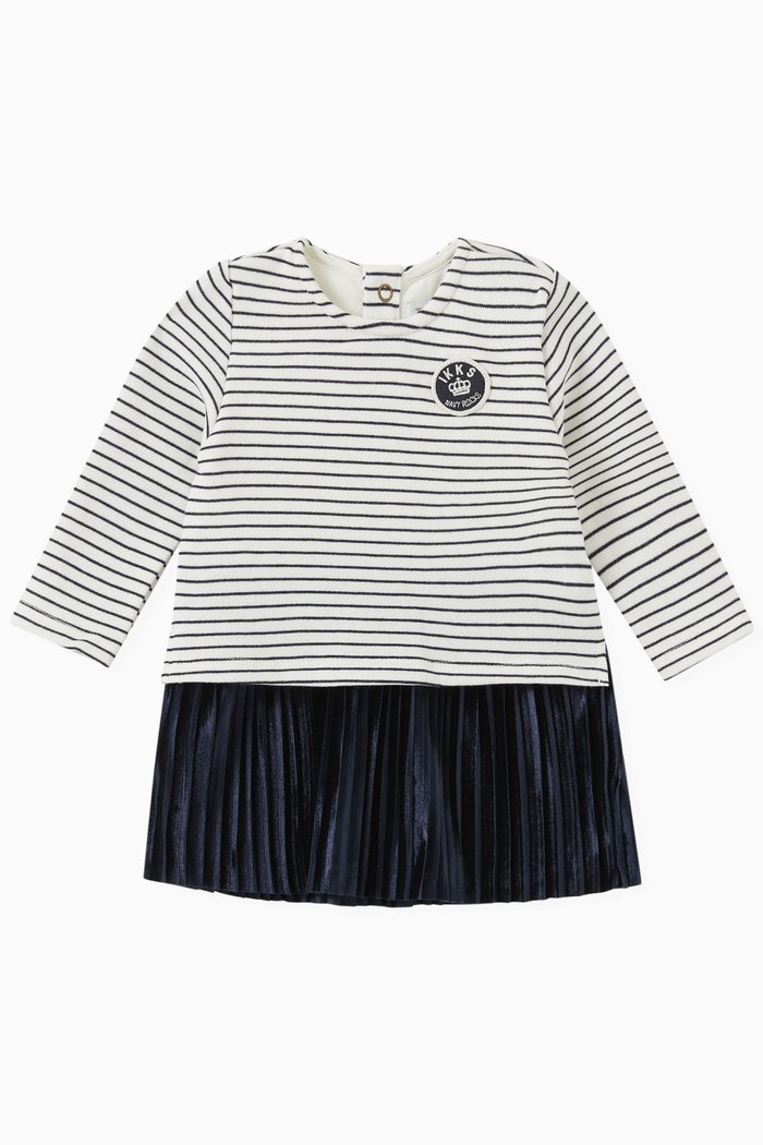 

Sailor Dress in Stretch Polyester Blend, Neutral