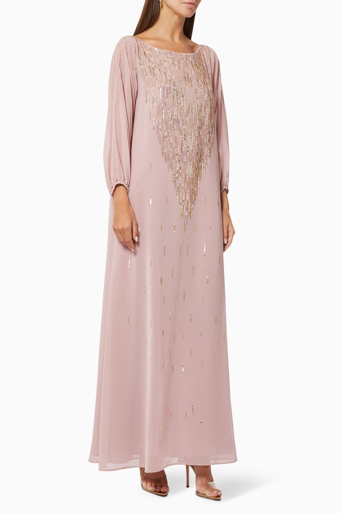 

Soft Flowing Dress in Chiffon, Pink