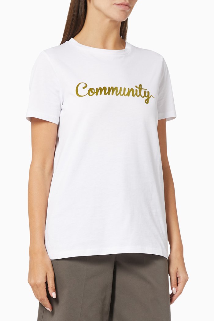 Natante T-shirt in Cotton, White