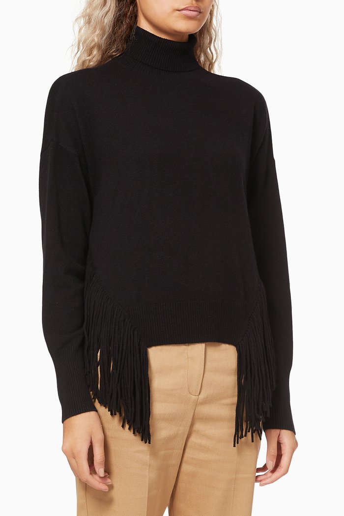 

Carlo Sweater in Viscose Wool Cashmere Knit, Black