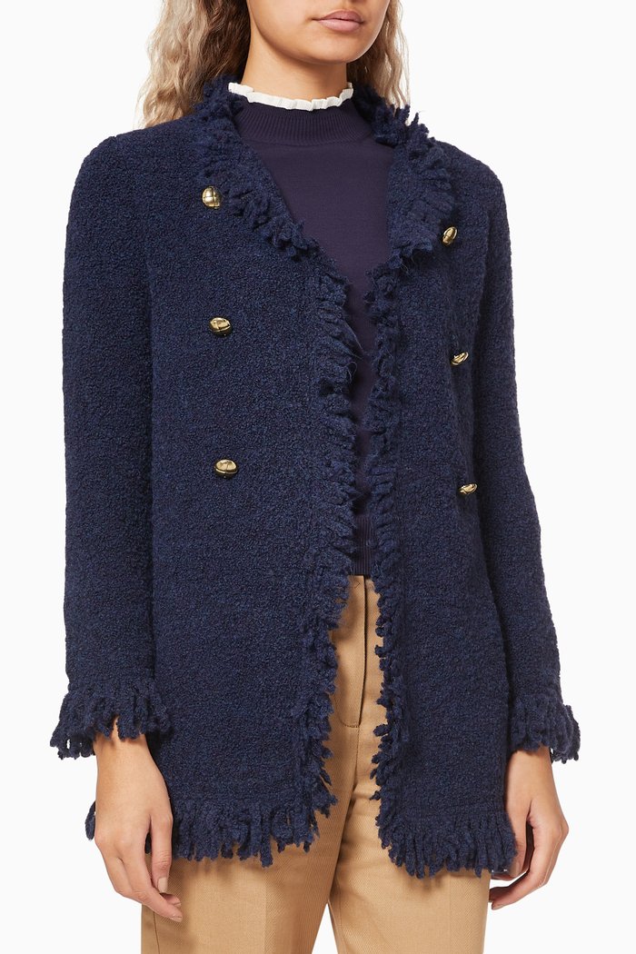 

Formia Cardigan in Wool Blend, Blue
