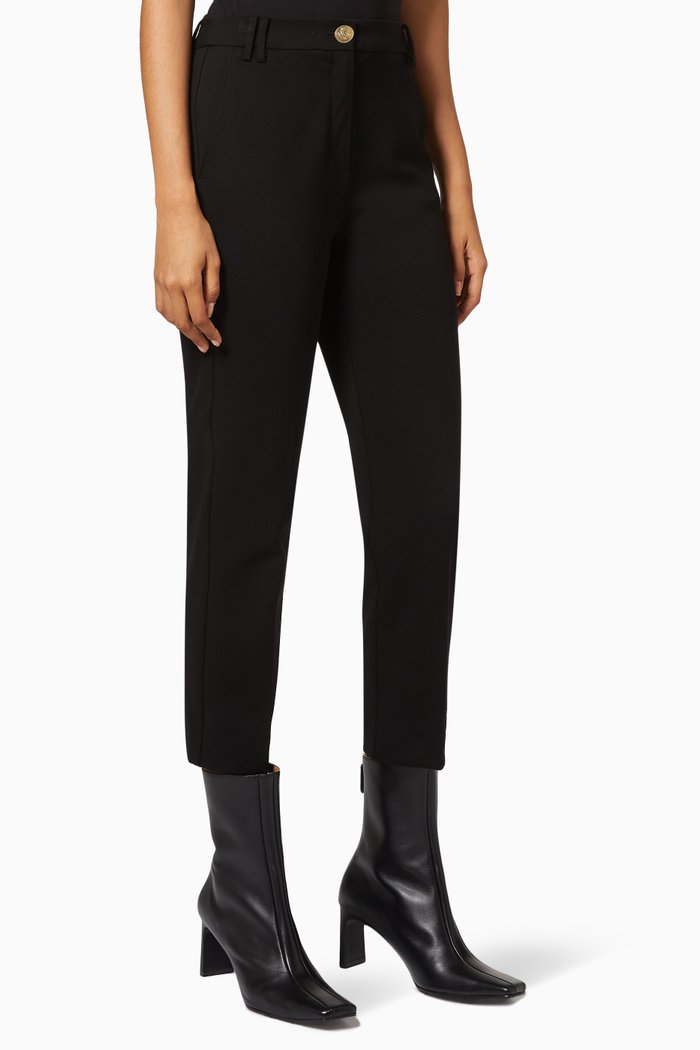 Finezza Pants in Viscose Jersey, Black
