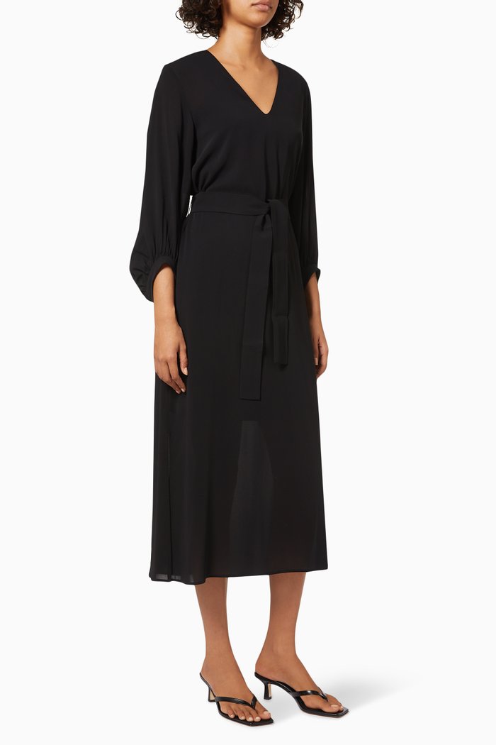 

Caffe Dress in Chiffon, Black