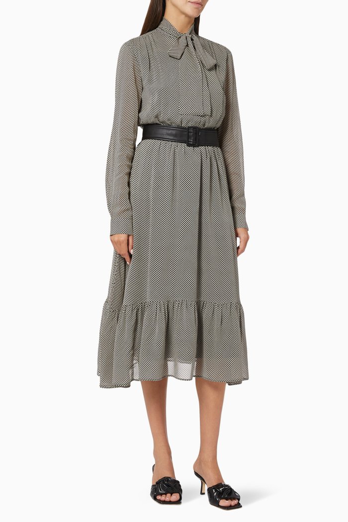 

Sanremo Dress in Viscose Georgette, Black
