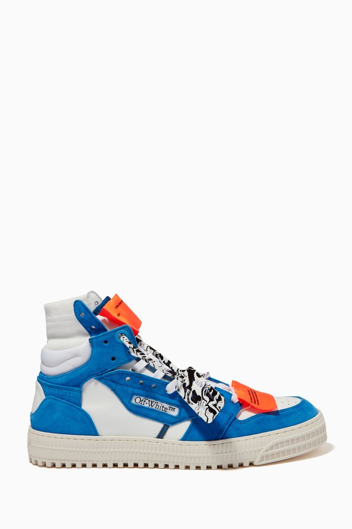 

Off Court 3.0 Sneakers in Leather & Canvas, Blue