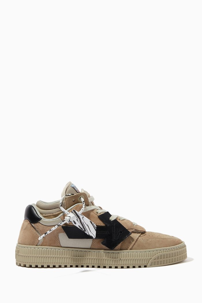 

Off Court 3.0 Floating Arrow Sneakers in Suede, Neutral