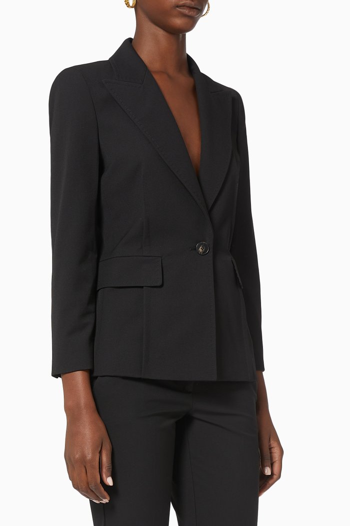 

Tomasso Blazer in Gabardine, Black
