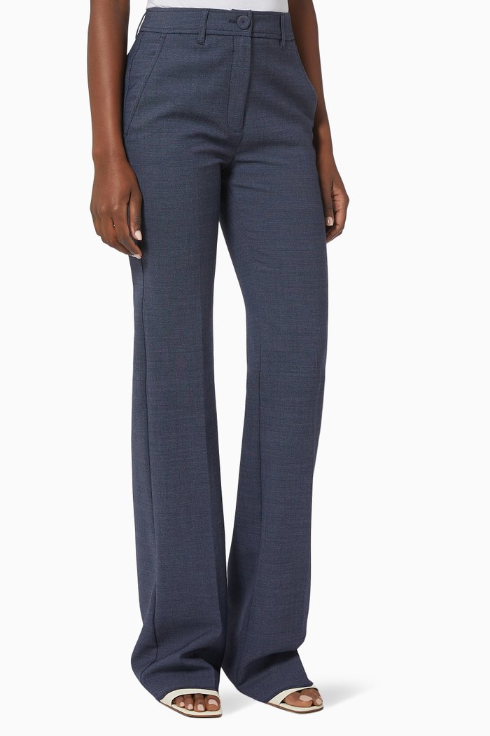 

Elba Pants in Stretch Wool, Blue