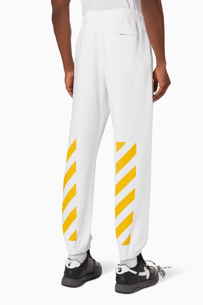 

Caravaggio Painting Cuffed Sweatpants in Cotton Terry, White