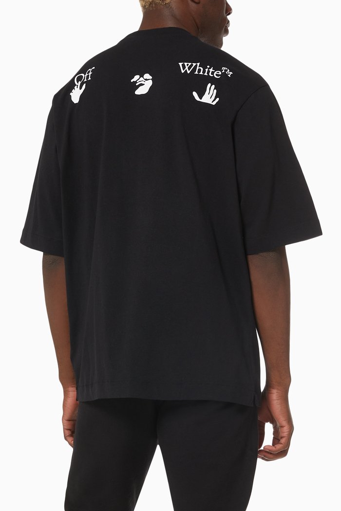 

Logo Oversized T-shirt in Cotton Jersey, Black