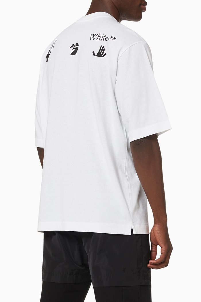 

Logo Oversized T-shirt in Cotton Jersey, White