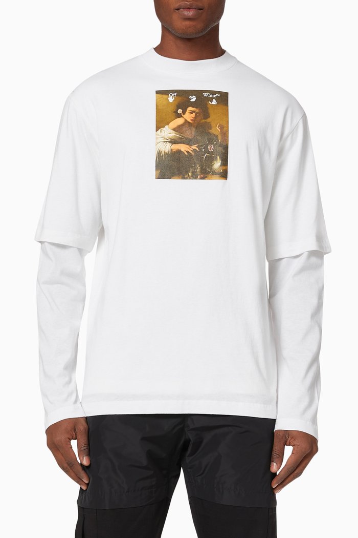 

Caravaggio Boy T-shirt in Cotton Jersey, White
