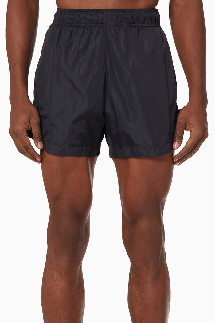 

Logo Swim Shorts in Technical Fabric, Black